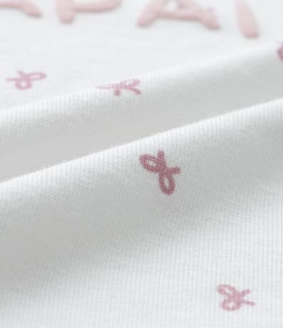 Body Infantil con Letras Presentinho do Papai - Talle RN a 18 meses 3