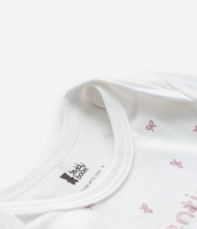 Body Infantil con Letras Presentinho do Papai - Talle RN a 18 meses 4