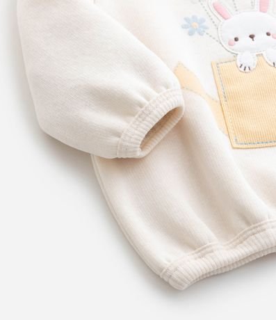 Conjunto Infantil en Algodón con Estampa de Conejito - Talle 0 a 18 Meses 10