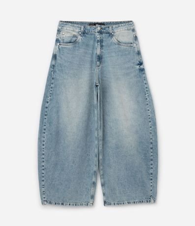 Pantalón Barrel en Jeans con Bolsillos 5