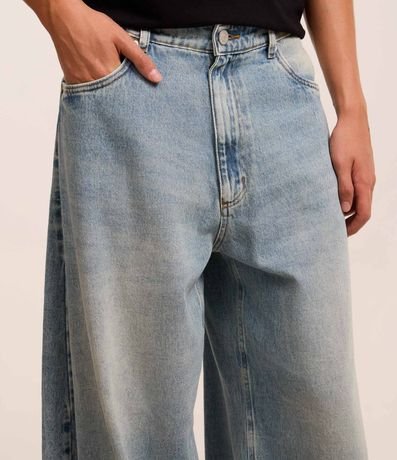 Pantalón Barrel en Jeans con Bolsillos 3