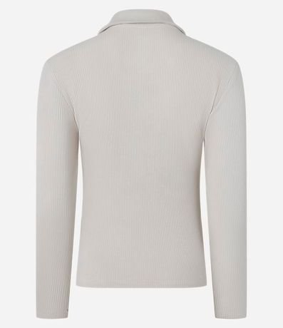 Blusa en Rib con Cuello Polo 6