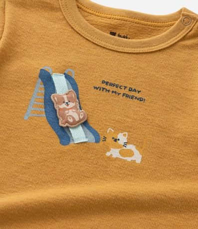 Conjunto Infantil con Estampa Cachorros en el Tobogan- Talle 0 a 18 meses 13