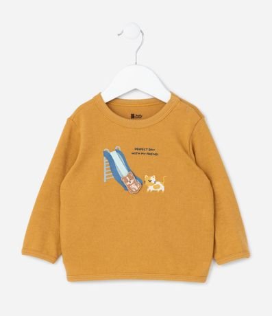 Conjunto Infantil con Estampa Cachorros en el Tobogan- Talle 0 a 18 meses 3