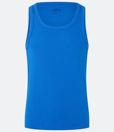 Musculosa Regular Básica en Rib de Algodón 2
