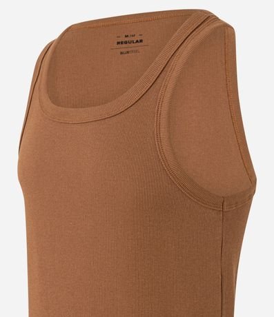 Musculosa Regular Básica en Rib de Algodón 7