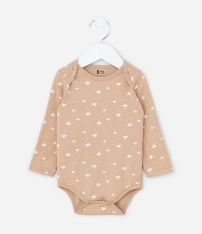 Body Infantil con Estampa Floral - Talle RN a 18 meses