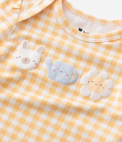 Body Infantil con Estampa Animalitos de Cuadros - Talle RN a 18 meses 8