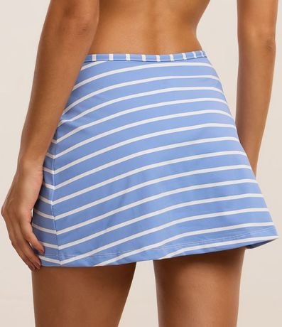 Salida de Playa Pollera Corta en Microfibra Rayada 4