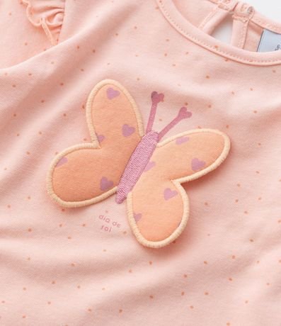 Body Infantil con Estampa Interactiva Mariposa - Talle 0 a 18 meses 8