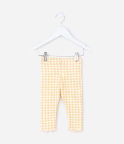 Pantalón Legging Infantil con Estampa de Cuadros Vichy - Talle RN a 18 meses 2