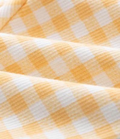 Pantalón Legging Infantil con Estampa de Cuadros Vichy - Talle RN a 18 meses 3