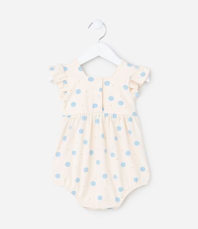 Enterito Infantil con Volado y Estampa de Lunares - Talle 0 a 18 meses 3