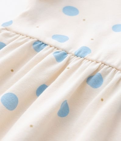 Enterito Infantil con Volado y Estampa de Lunares - Talle 0 a 18 meses 4
