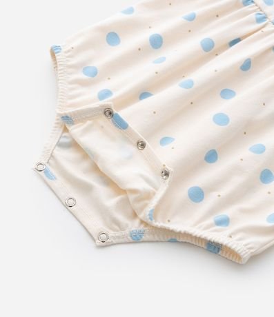 Enterito Infantil con Volado y Estampa de Lunares - Talle 0 a 18 meses 5