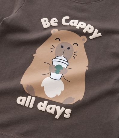 Remera Infantil con Estampa Carpincho Be Cappy - Talle 1 a 6 años 4