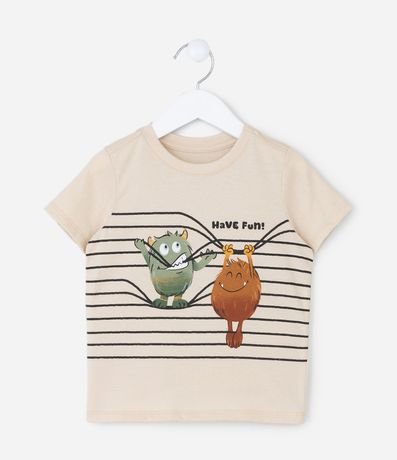 Remera Infantil con Estampa Monstritos - Talle 1 a 6 años