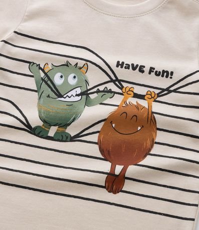 Remera Infantil con Estampa Monstritos - Talle 1 a 6 años 4