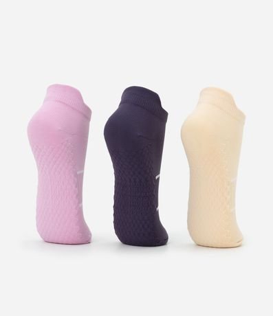 Kit 03 Medias Caña Corta Deportivas en Poliamida con Tirador en el Talón 3
