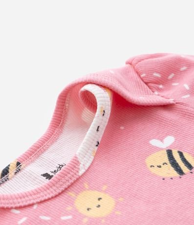 Body Infantil en Rib con Estampa Abeja - Talle RN a 18 meses 5