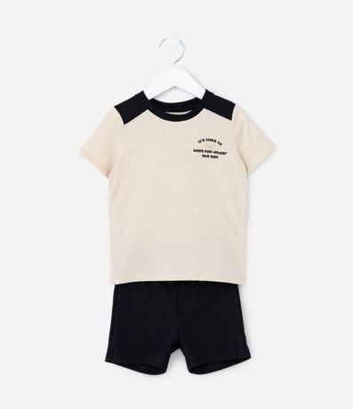 Conjunto Infantil en Algodón con Recortes - Talle 1 a 6 años