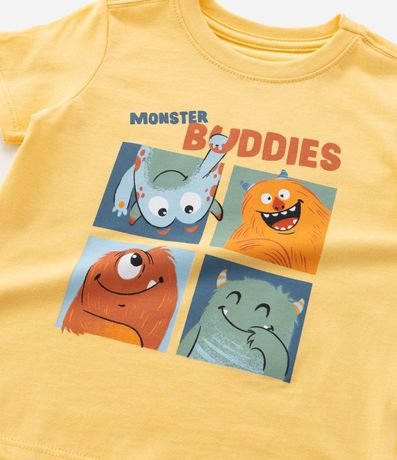 Remera Infantil con Estampa 4 Mounstritos - Talle 1 a 6 años 4