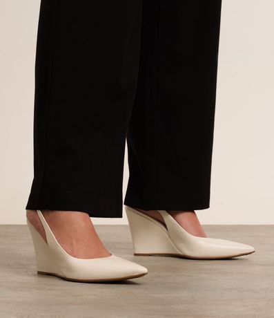 Zapato Tacones Anabela con Tira Elástica 3