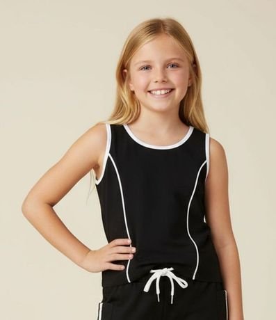 Musculosa Infantil con Detalles Contrastantes - Talle 5 a 14 años 1