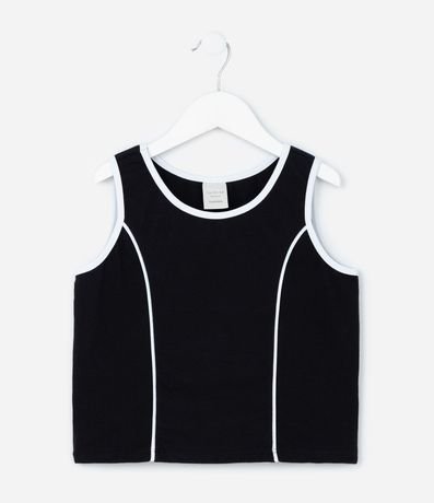 Musculosa Infantil con Detalles Contrastantes - Talle 5 a 14 años 1