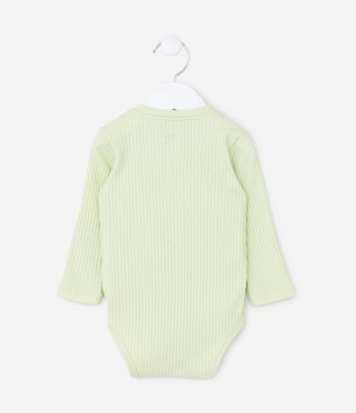 Body Infantil Canelado con Bordado Dinosaurio - Talle 0 a 18 meses 3