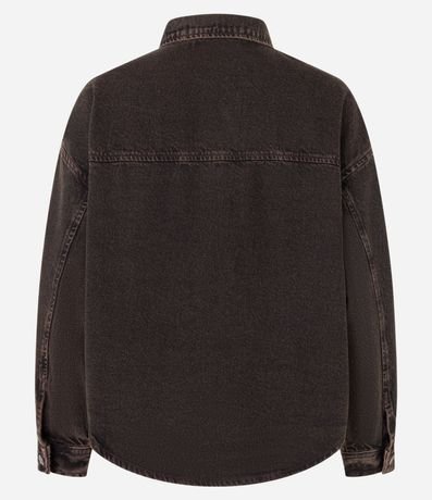 Campera Western Trucker en Jeans con Efecto Tintado 6