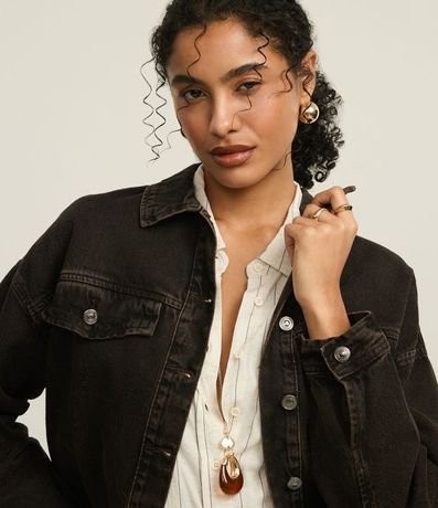 Campera Western Trucker en Jeans con Efecto Tintado 3