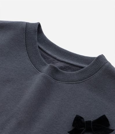 Saco Infantil en Algodón con Lazos Aplicados - Talle 5 a 14 años 5