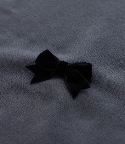 Saco Infantil en Algodón con Lazos Aplicados - Talle 5 a 14 años 7