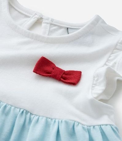 Vestido Infantil con Volados Maria y Moña - Talle 0 a 18 meses 6