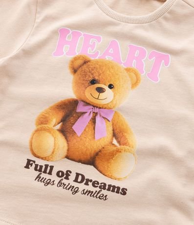Blusa Infantil con Estampa de Osito - Talle 1 a 6 años 5