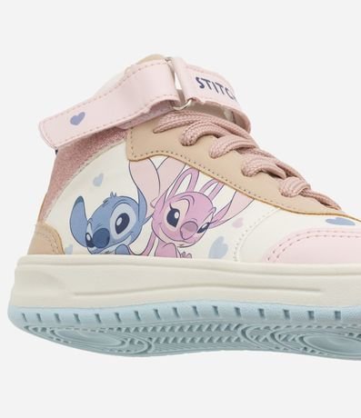 Championes Abotinado Infantil con Estampa Stitch y Angel - Talle 28 o 34 5