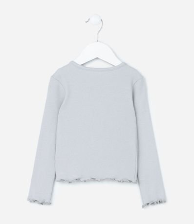 Blusa Infantil Acanalada con Estampa Corazones - Talle 1 a 6 años 2