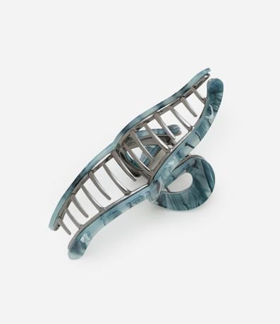 Pinza para el Pelo en Resina con Estampa Grafito Marmoleado 2