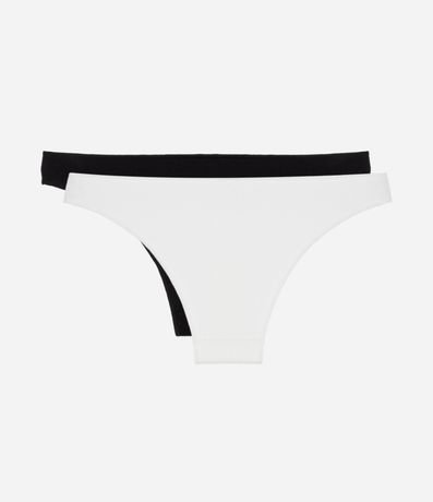 Kit 02 Bombachas Bikini Básicas en Algodón con Elastano 2