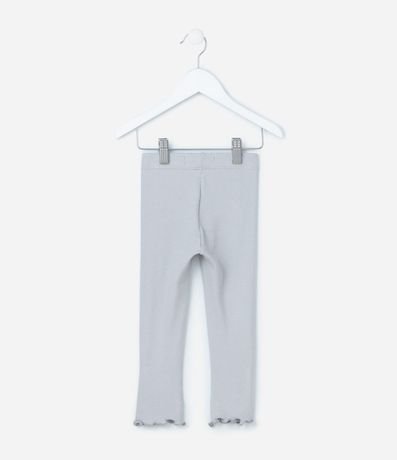 Pantalón Legging Infantil Acanalada con Costura Frufru - Talle 1 a 6 años 2