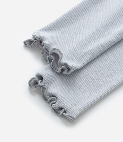 Pantalón Legging Infantil Acanalada con Costura Frufru - Talle 1 a 6 años 4