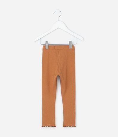 Pantalón Legging Infantil Acanalada con Costura Frufru - Talle 1 a 6 años 3