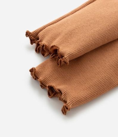 Pantalón Legging Infantil Acanalada con Costura Frufru - Talle 1 a 6 años 7