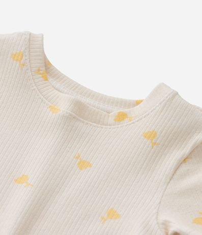 Blusa Acanalada con Estampa de Tulipanes - Talle 1 A 5 años 4