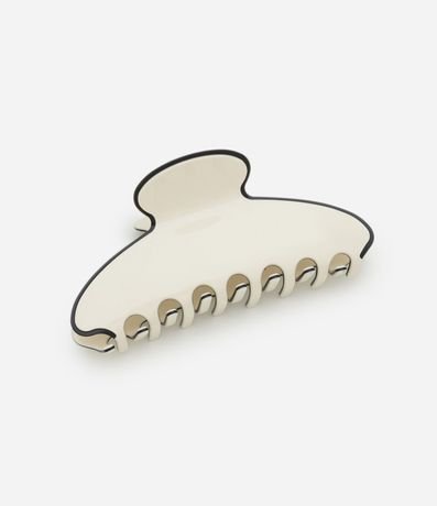 Pinza para el Pelo Grande con Borde Contrastante