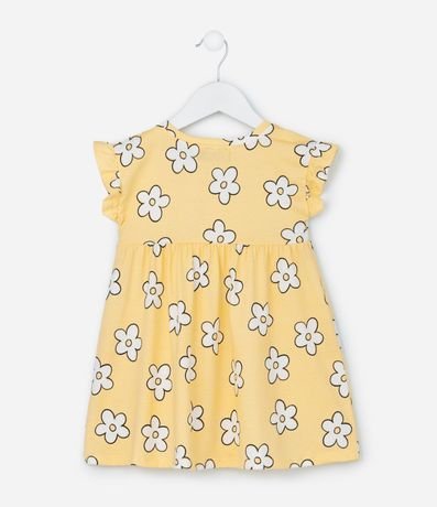 Vestido Infantil con Estampa Flores - Talle 1 a 6 años 2