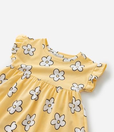 Vestido Infantil con Estampa Flores - Talle 1 a 6 años 4