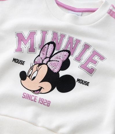 Conjunto Infantil con Bordado Lentejuela y Estampa Minnie - Talle 1 a 6 años 11