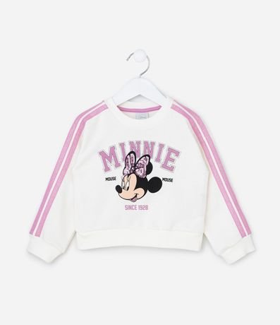 Conjunto Infantil con Bordado Lentejuela y Estampa Minnie - Talle 1 a 6 años 2